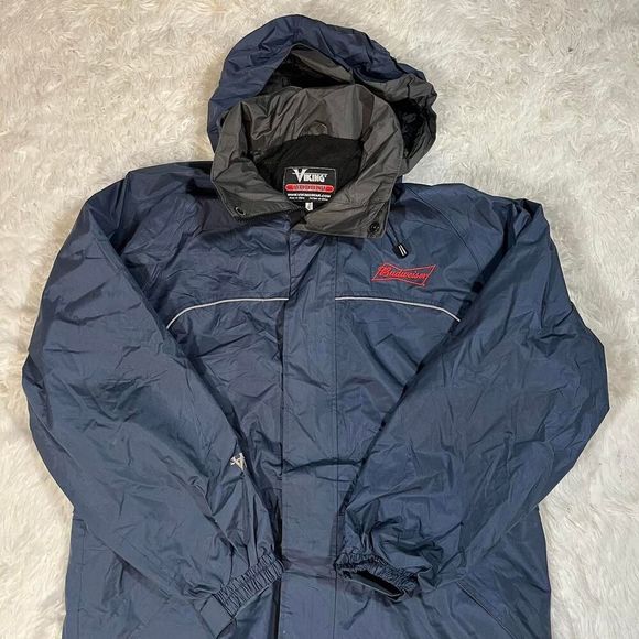 Other - Budweiser‎ Men's Navy and Blue Jacket